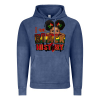 Vintage Denim i am black history black girl peekaboo juneteenth Vintage Hoodie - CowGirlArtShop