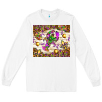 White Mardi Gras with crab tumbler Long Sleeve Tee - HowdyJamesFarm