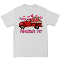 Dove Grey happy valentine's day truck hearts Premium Tee - RanaPortraitStore