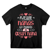 Black Gift for 1st Time Great Nana  Great Nana Heavy Core Tee - minhPixels