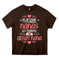 Chocolate Brown Gift for 1st Time Great Nana  Great Nana Heavy Core Tee - minhPixels