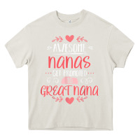 Cream Gift for 1st Time Great Nana  Great Nana Heavy Core Tee - minhPixels
