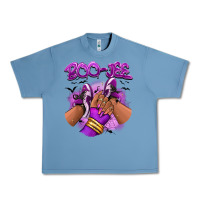 Pebble Blue Boo-jee Halloween afro sneakers Urban Heavy Tee - RanaPortraitStore