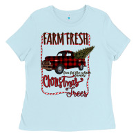 Baby Blue Farm Fresh Christmas Ladies Tee - Bettercallsaul