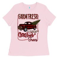 Bubblegum Pink Farm Fresh Christmas Ladies Tee - Bettercallsaul