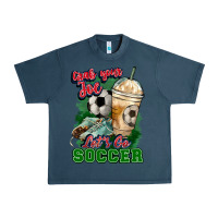 Midnight Navy Grab your joe let's go Soccer Urban Heavy Tee - HowdyJamesFarm