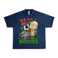 Navy Grab your joe let's go Soccer Urban Heavy Tee - HowdyJamesFarm