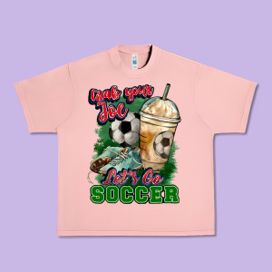 Grab Your Joe Let's Go Soccer Urban Heavy Tee Designed By Howdyjamesfarm