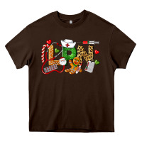 Chocolate Brown Christmas lpn certified nursing assistant Heavy Core Tee - LillyAllenDesigns