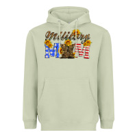 Matcha military mom with soldier boots Heavyweight Hoodie - Artiststas