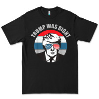 Black trump was right republican conservative political t shirt Premium Tee - minhPixels