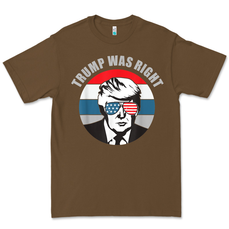 Trump Was Right Republican Conservative Political T Shirt Premium Tee by minhPixels | Teevron
