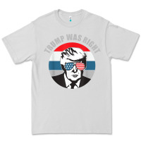 Dove Grey trump was right republican conservative political t shirt Premium Tee - minhPixels