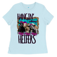 Baby Blue Hangin With My Heifers Ladies Tee - Bettercallsaul