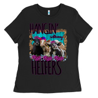 Black Hangin With My Heifers Ladies Tee - Bettercallsaul