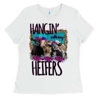 White Hangin With My Heifers Ladies Tee - Bettercallsaul