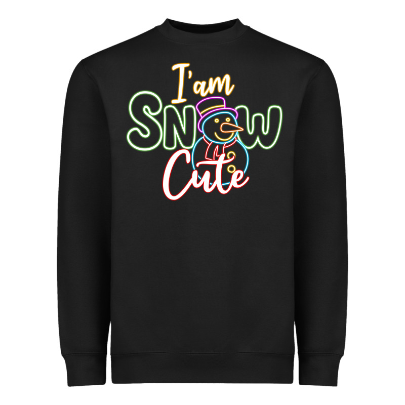 L Am Snow Cute Heavyweight Sweatshirt by CowhideDigitalArt | Teevron