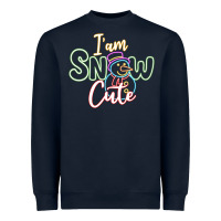 Navy l am snow cute Heavyweight Sweatshirt - CowhideDigitalArt