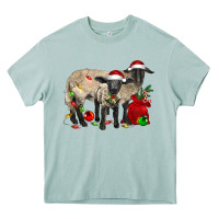 Arona Christmas Suffolk Sheep And Baby Suffolk Sheep Heavy Core Tee - LillyAllenDesigns