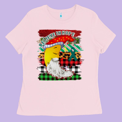 Christmas Brushstrokes Moon Ladies Tee Designed By Bettercallsaul