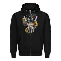 Black barber shop Zipper Hoodie - SublimationCraftShop