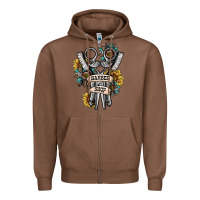 Chestnut barber shop Zipper Hoodie - SublimationCraftShop