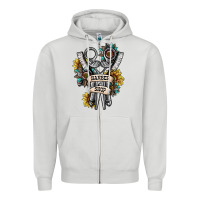 Dove Grey barber shop Zipper Hoodie - SublimationCraftShop