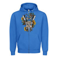 True Royal barber shop Zipper Hoodie - SublimationCraftShop