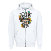 White barber shop Zipper Hoodie - SublimationCraftShop