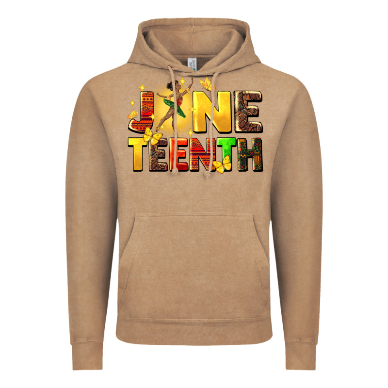 Juneteen Black Girl Vintage Hoodie by CowGirlArtShop | Teevron