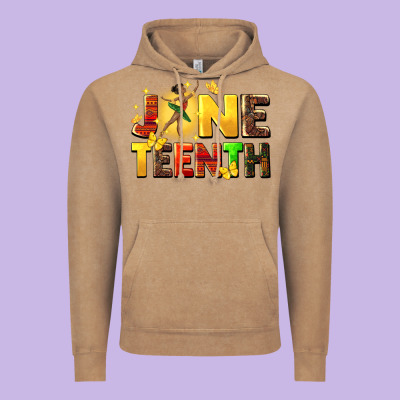 Juneteen Black Girl Vintage Hoodie Designed By Cowgirlartshop