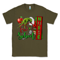 Army Green Christmas Character Nurse Classic Tee - NancyCooperArtShop