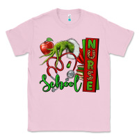 Bubblegum Pink Christmas Character Nurse Classic Tee - NancyCooperArtShop