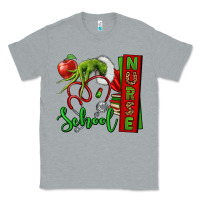Heather Grey Christmas Character Nurse Classic Tee - NancyCooperArtShop