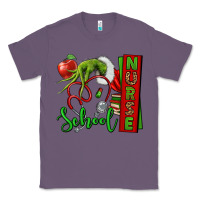 Lavender Christmas Character Nurse Classic Tee - NancyCooperArtShop