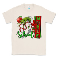 Natural Christmas Character Nurse Classic Tee - NancyCooperArtShop