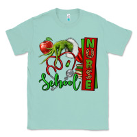 Seafoam Christmas Character Nurse Classic Tee - NancyCooperArtShop