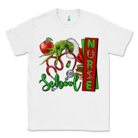 White Christmas Character Nurse Classic Tee - NancyCooperArtShop