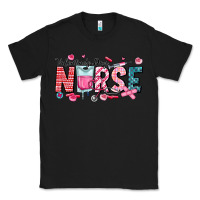 Black Nurse Valentine Classic Tee - CowhideDigitalArt