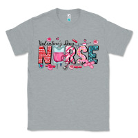 Heather Grey Nurse Valentine Classic Tee - CowhideDigitalArt