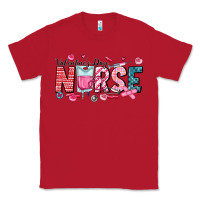 Red Nurse Valentine Classic Tee - CowhideDigitalArt
