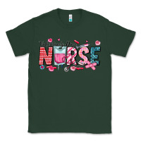 Sports Green Nurse Valentine Classic Tee - CowhideDigitalArt
