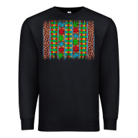 Black autism awareness leopard puzzle brush stroke Premium Sweatshirt - Artiststas
