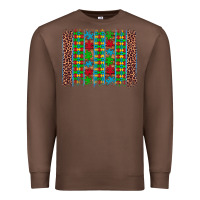Chestnut autism awareness leopard puzzle brush stroke Premium Sweatshirt - Artiststas