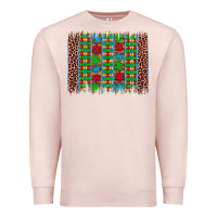 Pale Pink autism awareness leopard puzzle brush stroke Premium Sweatshirt - Artiststas