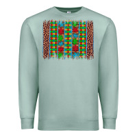 Seafoam autism awareness leopard puzzle brush stroke Premium Sweatshirt - Artiststas