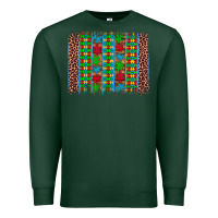 Sports Green autism awareness leopard puzzle brush stroke Premium Sweatshirt - Artiststas