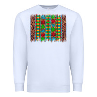 White autism awareness leopard puzzle brush stroke Premium Sweatshirt - Artiststas