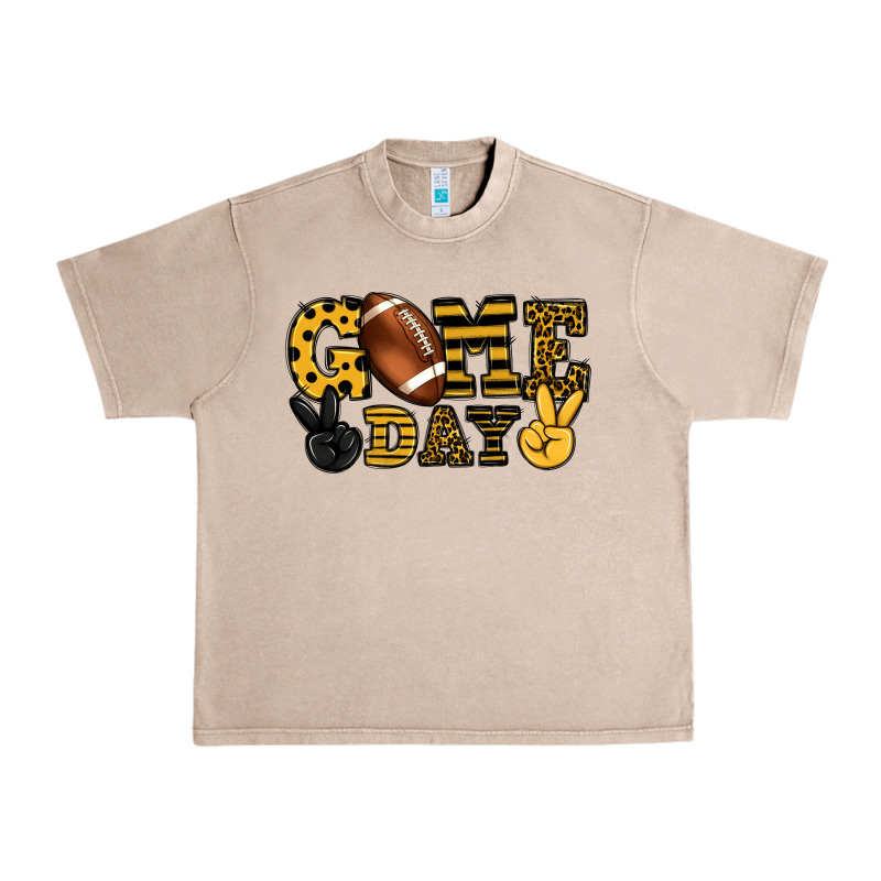 Game Day Yellow And Black Team Color Urban Heavy Tee by HowdyJamesFarm | Teevron
