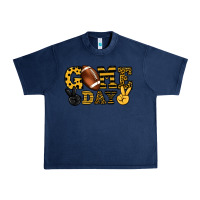 Navy Game day yellow and black team color Urban Heavy Tee - HowdyJamesFarm